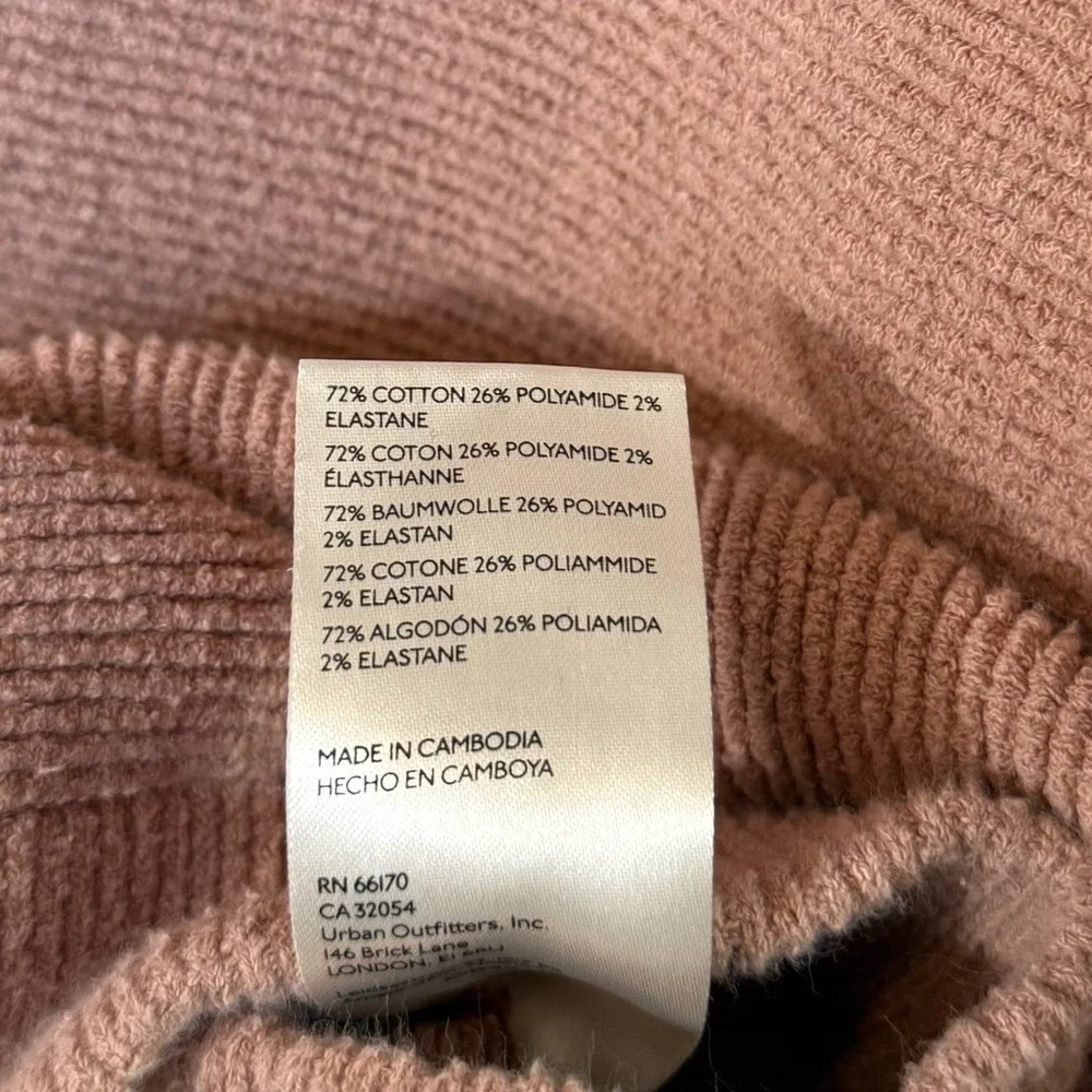 Free People Ottoman Slouchy Tunic Sweater Pink Sun Sand Medium